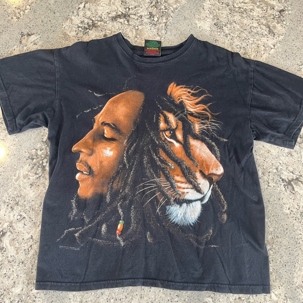 Vintage 2005 Bob Marley Lion T-Shirt - Picture 1 of 5